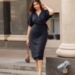 Andrina Black Midi Dress