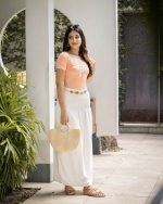 Nilah White Frill Trim Maxi Skirt - Image 3