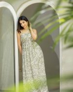 Ava back tie-up maxi dress