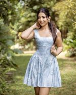 Rochelle Pleated Cutout Mini Dress