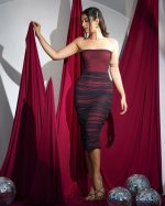 Mistletoe Body-con Ruched Dress