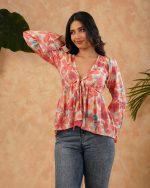 Nellie Front tie-up top - Image 4