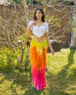 Yellow and orange tie dye lungi - Image 3