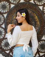 White Two Way Croptop - Image 2