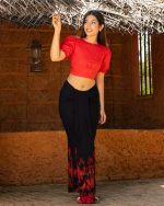 Black and red tie dye lungi - Image 3