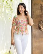 Poppy Front Pleated Top - Image 3