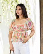 Poppy Front Pleated Top - Image 2