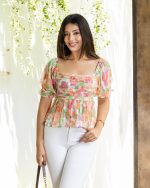 Poppy Front Pleated Top - Image 4