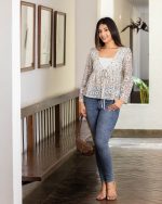 Ivory Front Tie-up Top - Image 4